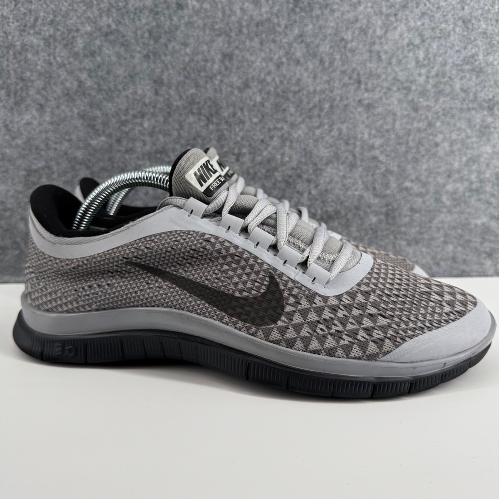 Nike Free 3.0 V5 Mens 9 Grey Black Running Athletic Shoes 631063-001
